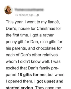 I Was Left in Tears When I Went to My Fiancé’s House for Christmas