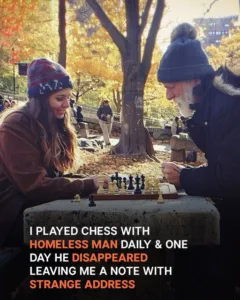 Woman Plays Chess with Homeless Man in Park Every Day, One Morning She Finds a Note — Story of the Day