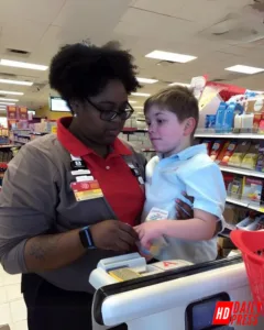 My Son’s Response to a Customer Screaming at His Favorite Cashier Brought Everyone in the Store to Tears